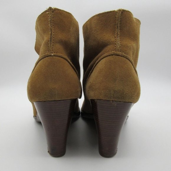 Michael Kors women's sheepskin suede lined wedge ankle boots 8.5 - Picture 5 of 12